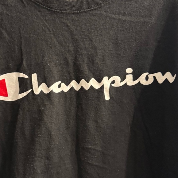 Mens Champion Long sleeve T shirt Pre loved has a couple small cracks in logo XL - Picture 2 of 7